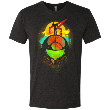 T-Shirts Vintage Black / Small Face of Metroid Men's Triblend T-Shirt