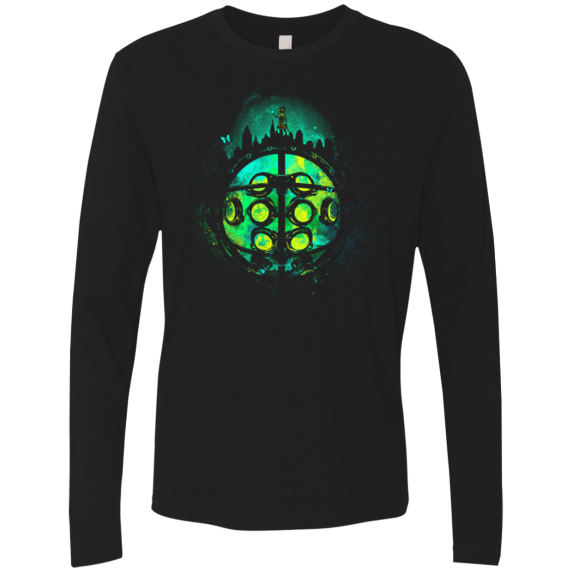 T-Shirts Black / Small Face of Rapture Men's Premium Long Sleeve