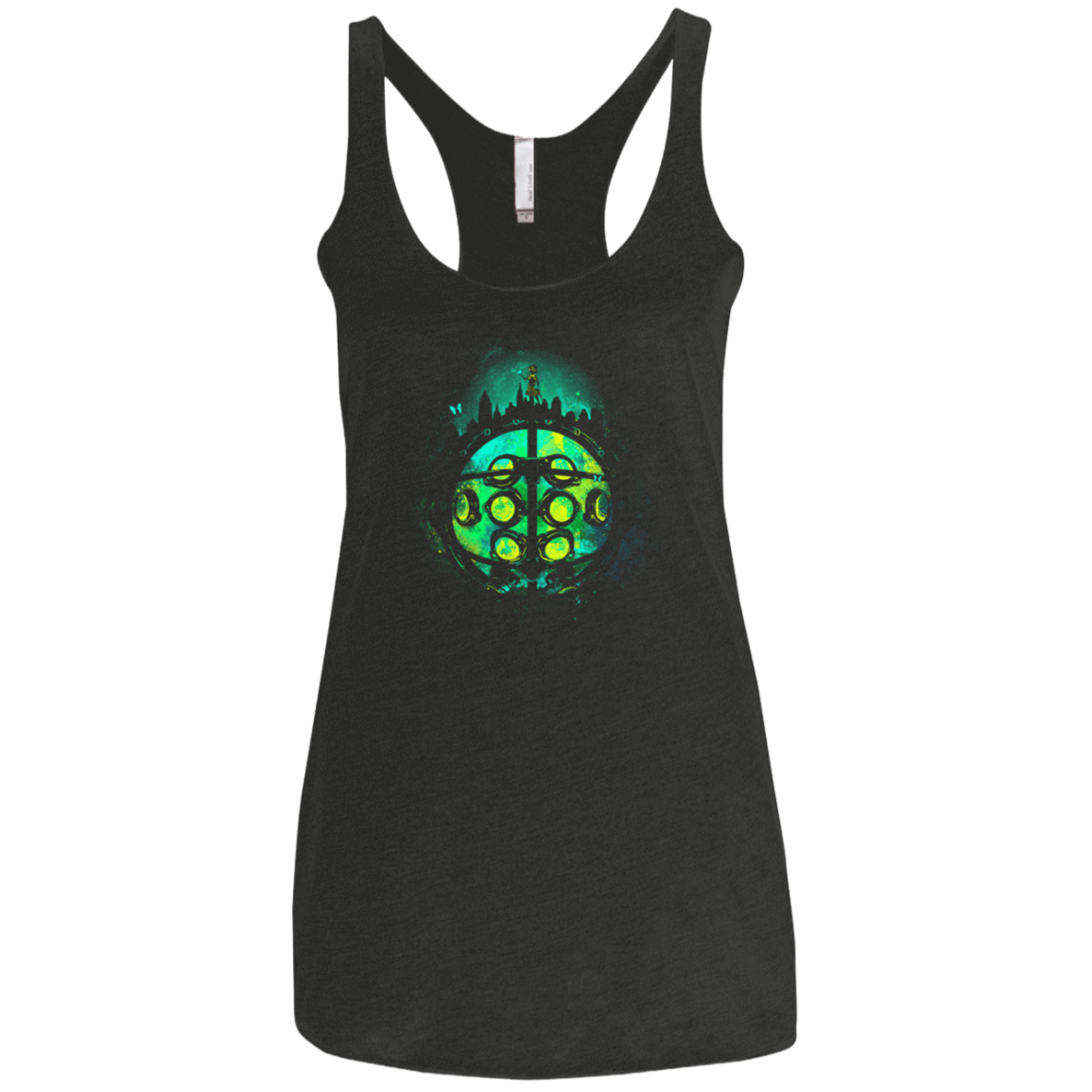 T-Shirts Vintage Black / X-Small Face of Rapture Women's Triblend Racerback Tank