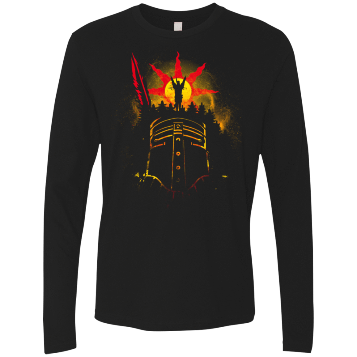 T-Shirts Black / Small Face of The Sun Men's Premium Long Sleeve