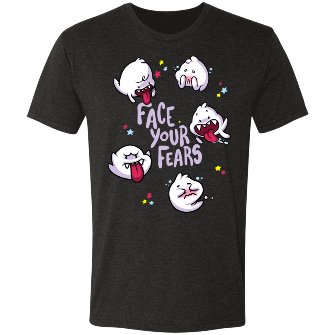 T-Shirts Vintage Black / S Face your Fears Men's Triblend T-Shirt