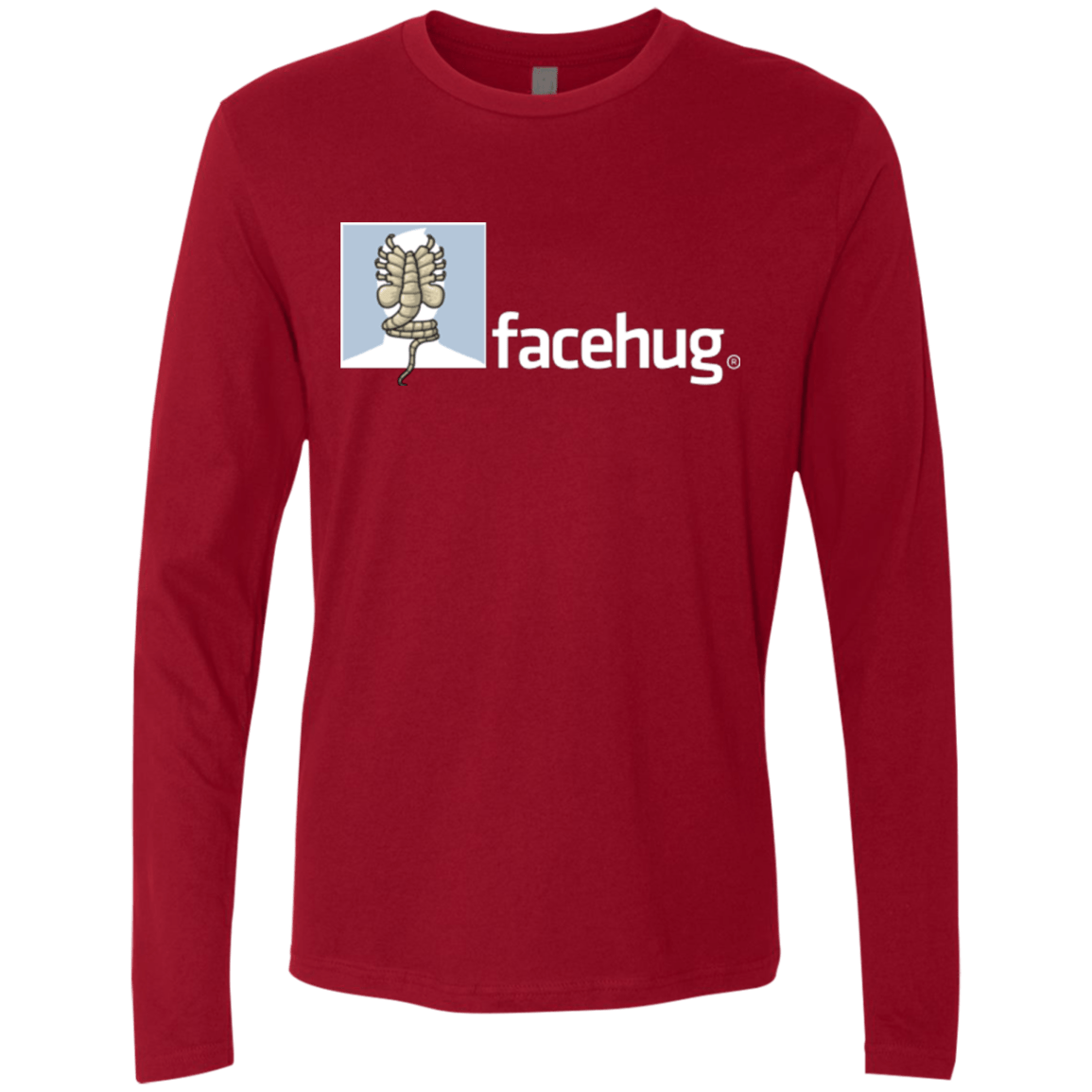 T-Shirts Cardinal / Small FACEHUG Men's Premium Long Sleeve