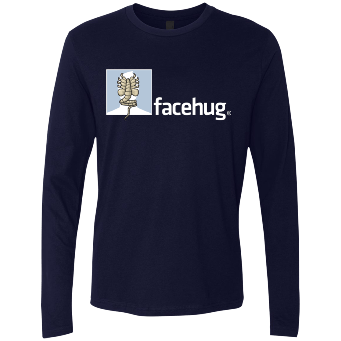 T-Shirts Midnight Navy / Small FACEHUG Men's Premium Long Sleeve