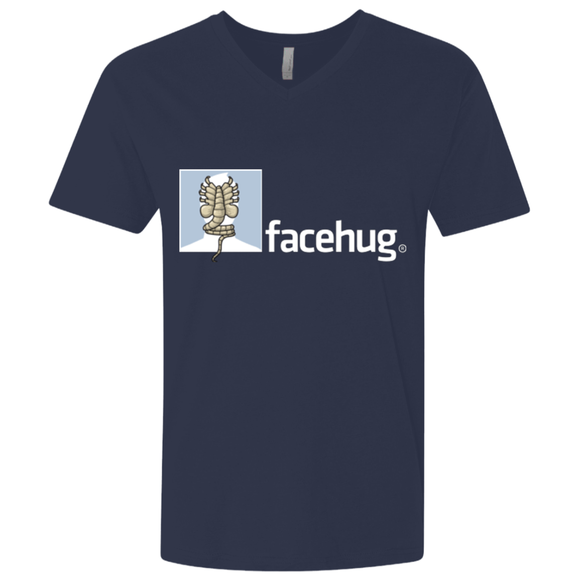 T-Shirts Midnight Navy / X-Small FACEHUG Men's Premium V-Neck