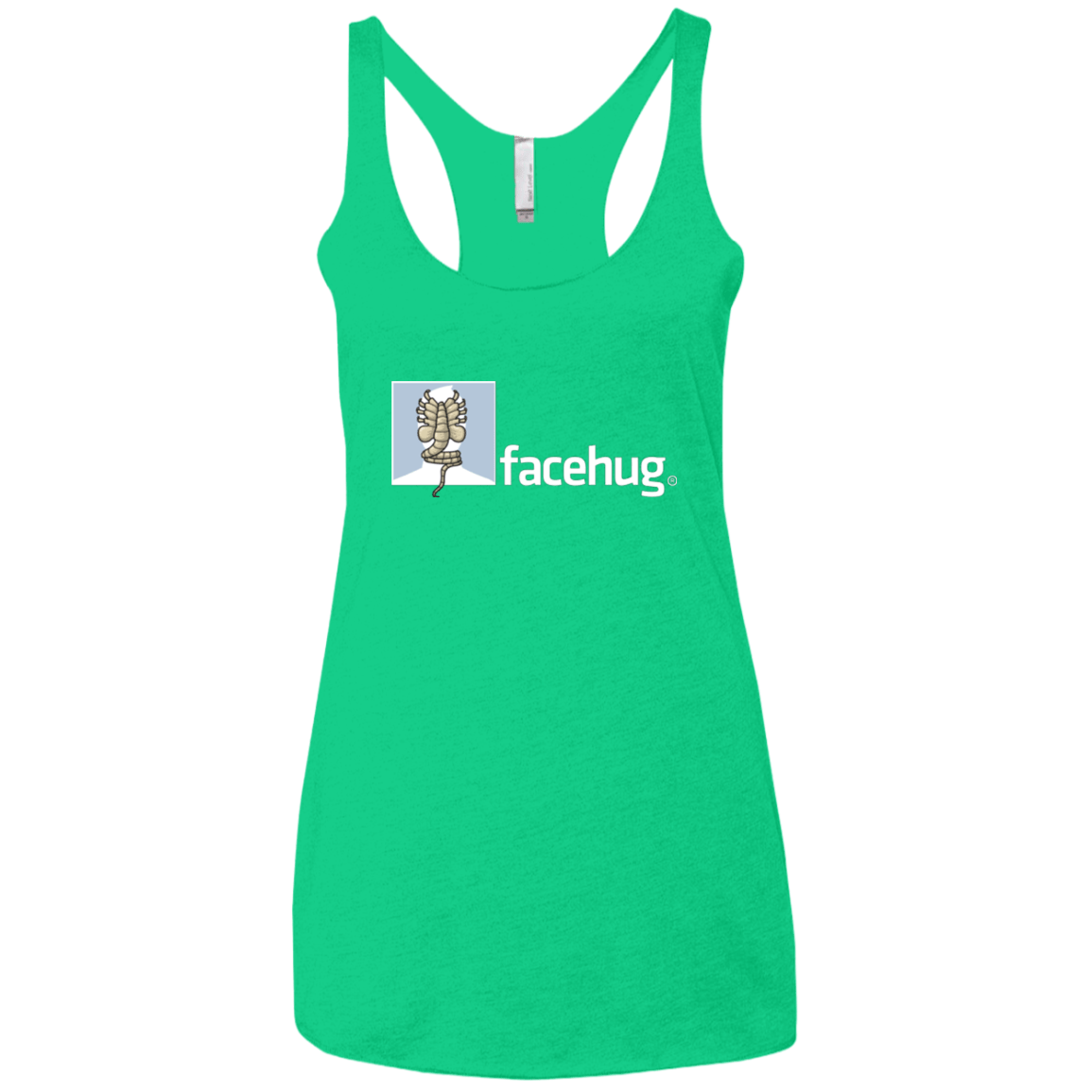 T-Shirts Envy / X-Small FACEHUG Women's Triblend Racerback Tank