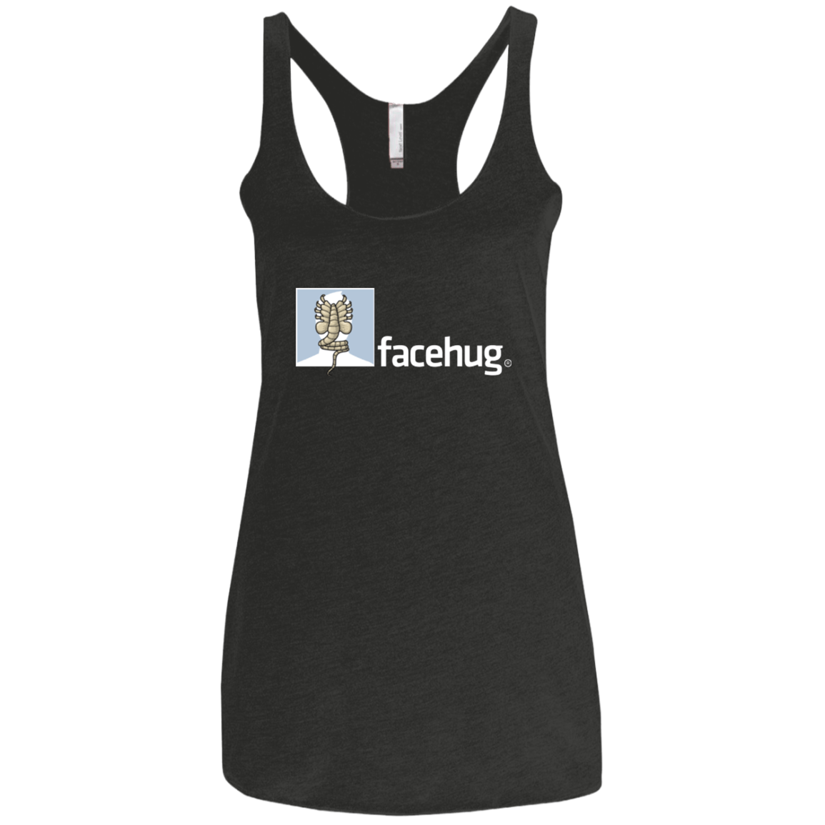 T-Shirts Vintage Black / X-Small FACEHUG Women's Triblend Racerback Tank