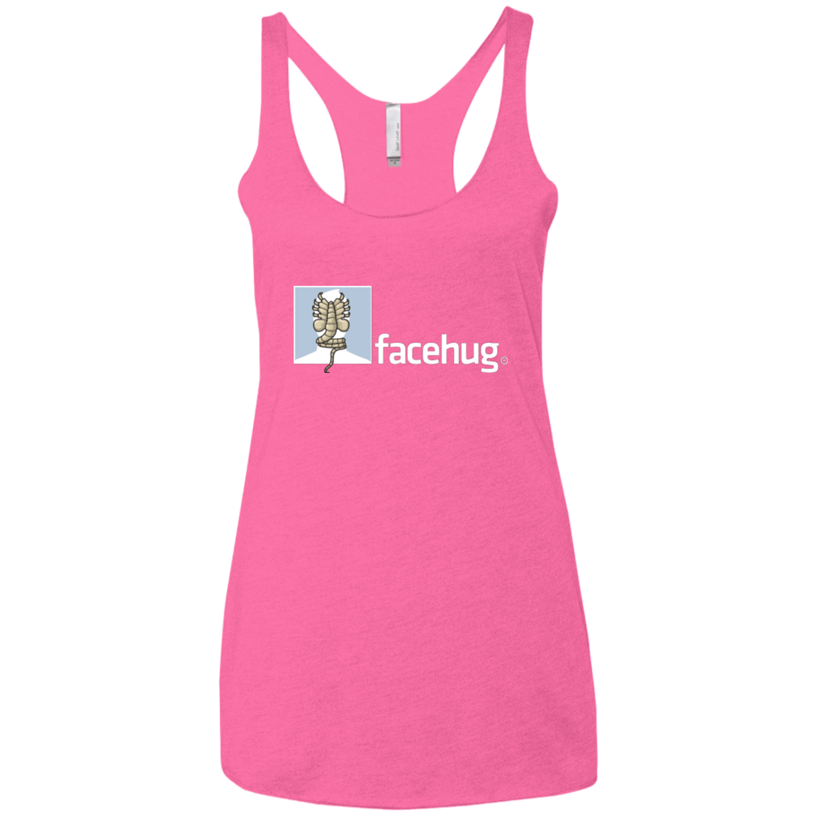 T-Shirts Vintage Pink / X-Small FACEHUG Women's Triblend Racerback Tank
