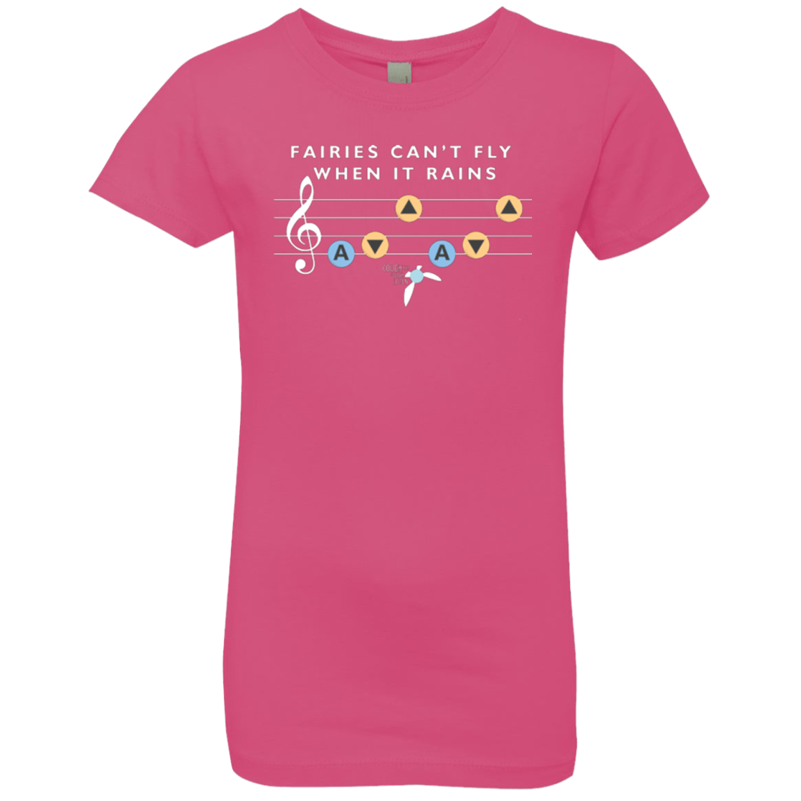 T-Shirts Hot Pink / YXS Fairies Can't Fly When It Rains Girls Premium T-Shirt