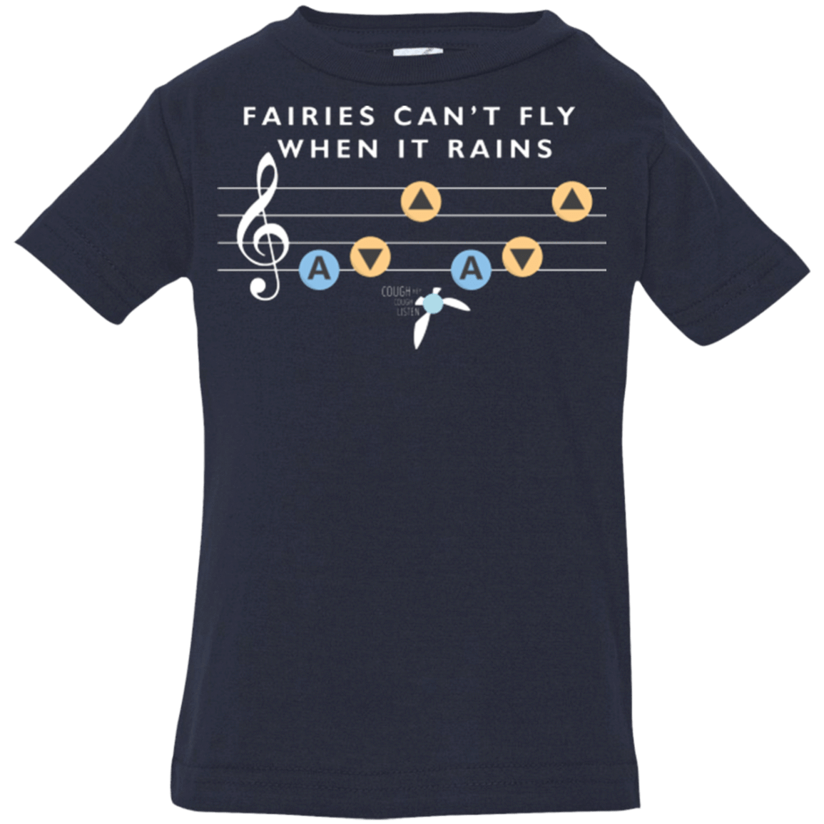 T-Shirts Navy / 6 Months Fairies Can't Fly When It Rains Infant Premium T-Shirt