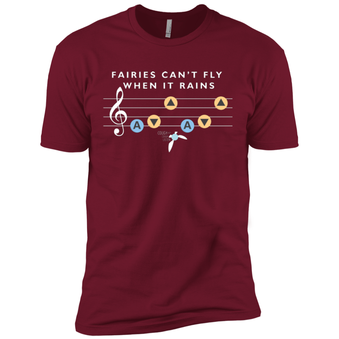 T-Shirts Cardinal / X-Small Fairies Can't Fly When It Rains Men's Premium T-Shirt
