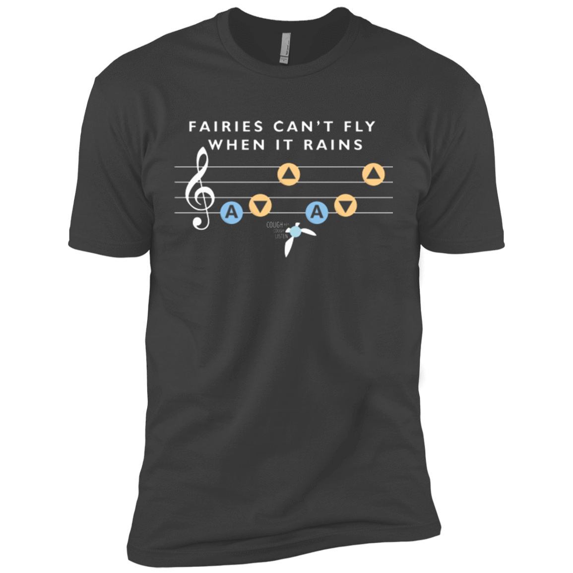 T-Shirts Heavy Metal / X-Small Fairies Can't Fly When It Rains Men's Premium T-Shirt