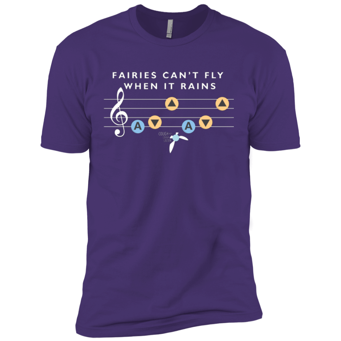 T-Shirts Purple / X-Small Fairies Can't Fly When It Rains Men's Premium T-Shirt