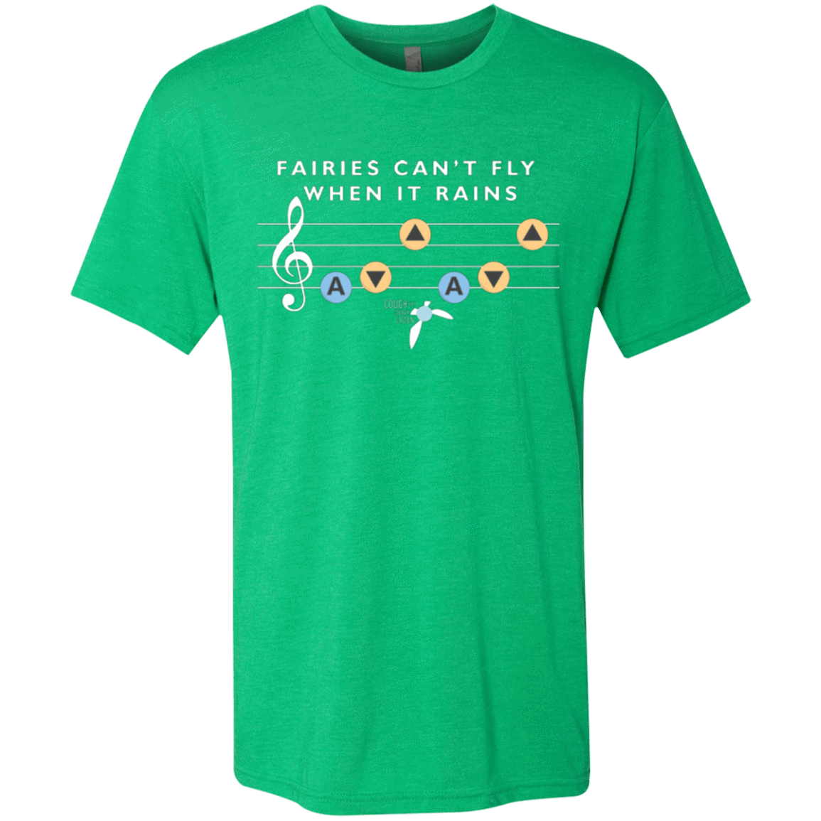 T-Shirts Envy / Small Fairies Can't Fly When It Rains Men's Triblend T-Shirt