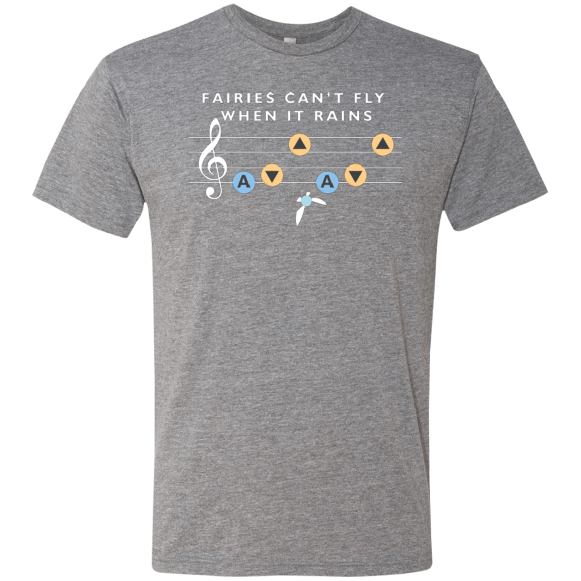 T-Shirts Premium Heather / Small Fairies Can't Fly When It Rains Men's Triblend T-Shirt