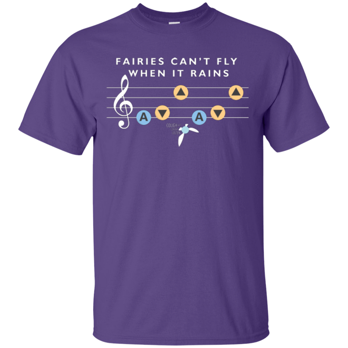T-Shirts Purple / Small Fairies Can't Fly When It Rains T-Shirt