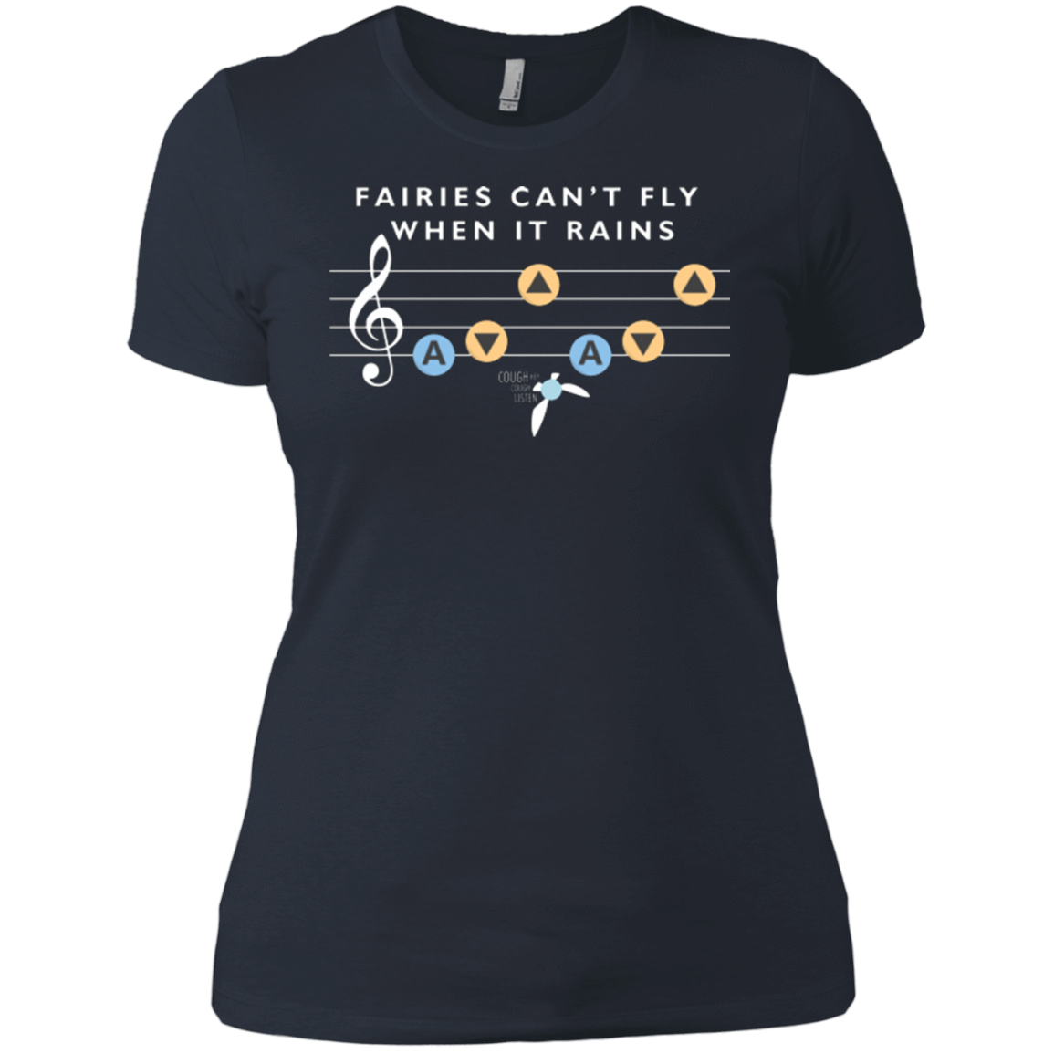 T-Shirts Indigo / X-Small Fairies Can't Fly When It Rains Women's Premium T-Shirt