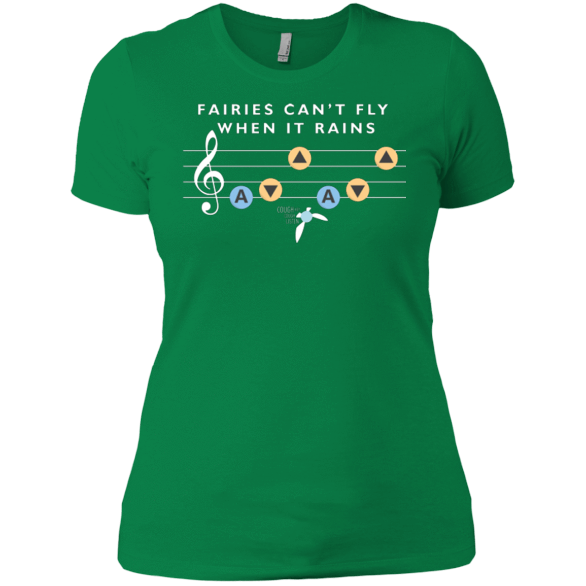 T-Shirts Kelly Green / X-Small Fairies Can't Fly When It Rains Women's Premium T-Shirt