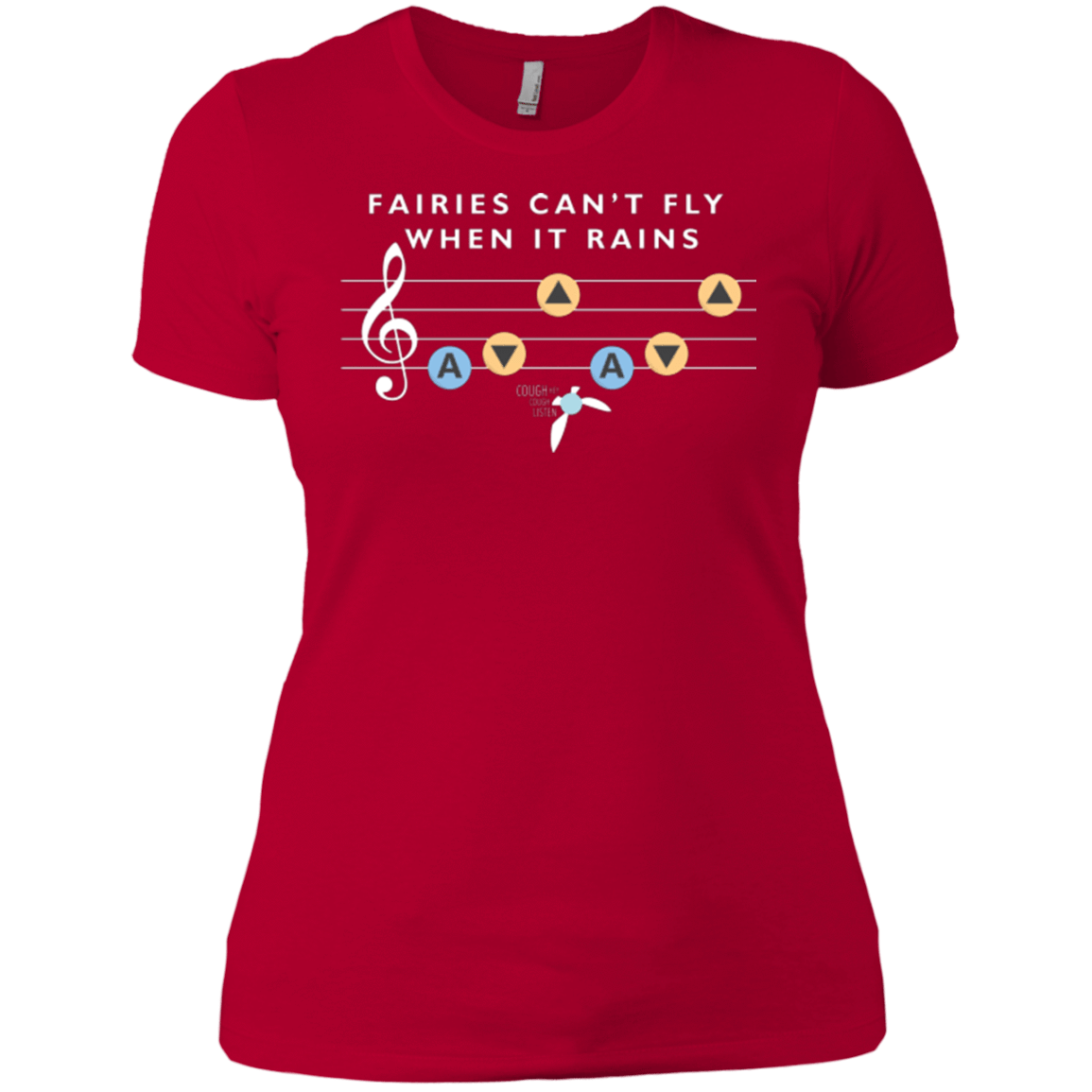 T-Shirts Red / X-Small Fairies Can't Fly When It Rains Women's Premium T-Shirt