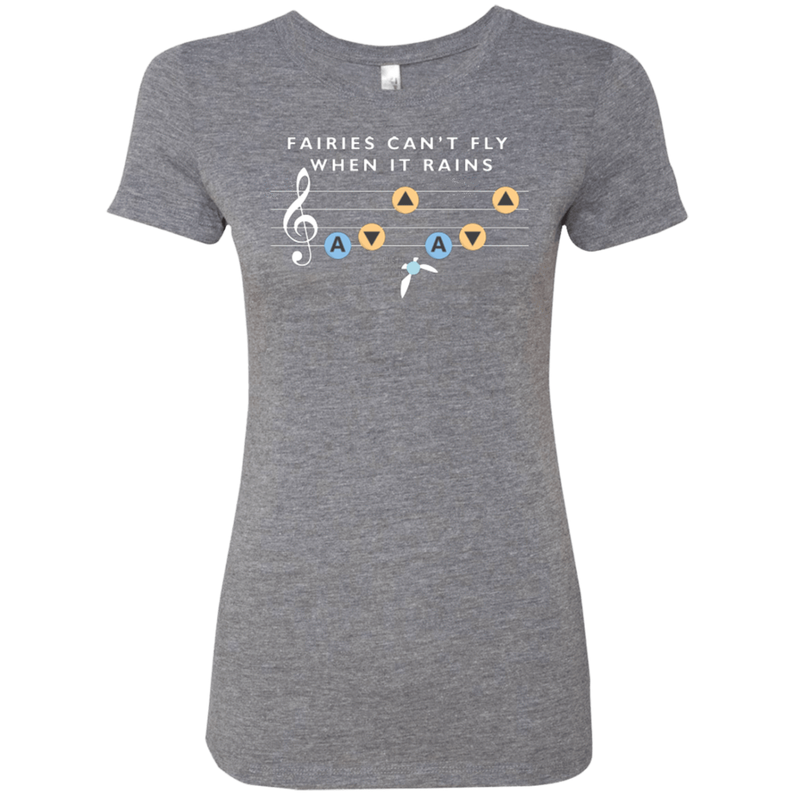 T-Shirts Premium Heather / Small Fairies Can't Fly When It Rains Women's Triblend T-Shirt