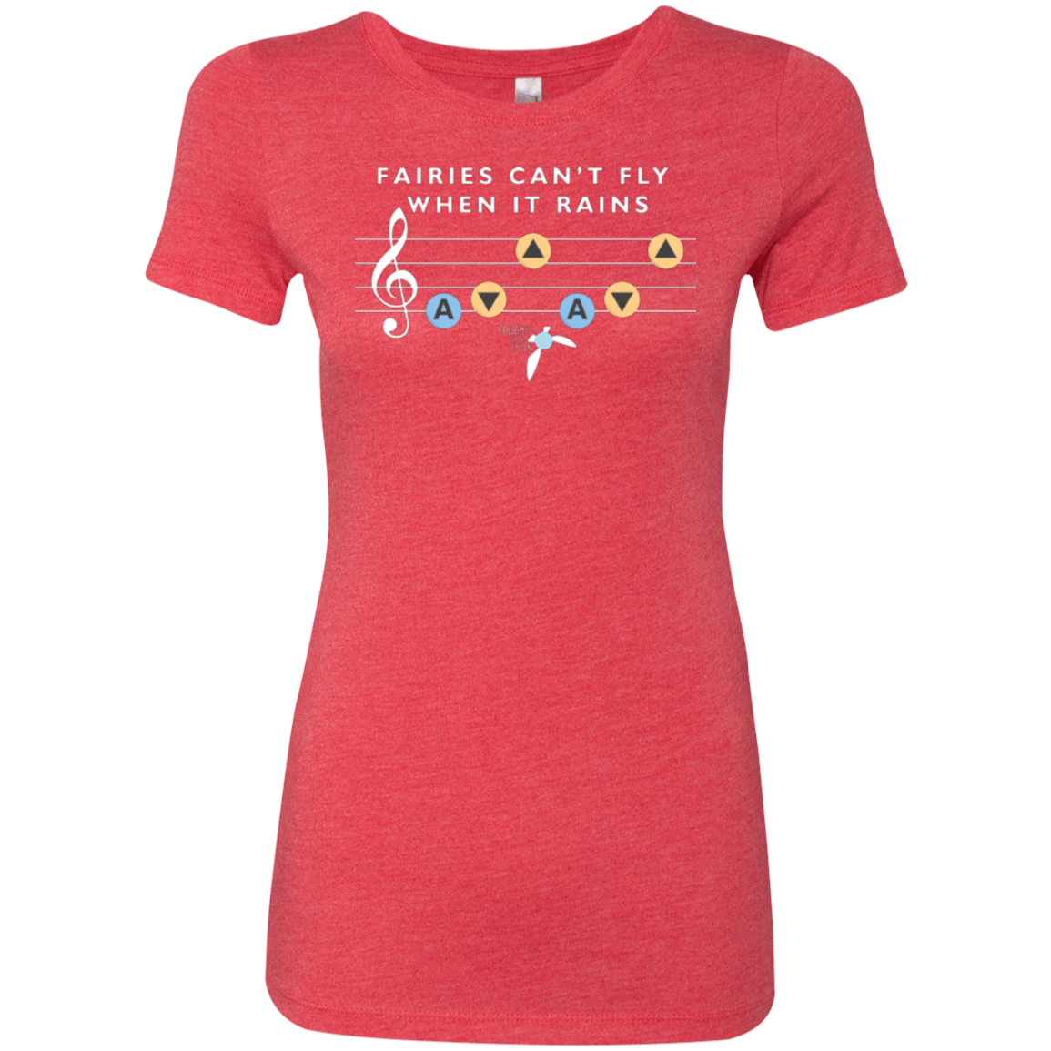 T-Shirts Vintage Red / Small Fairies Can't Fly When It Rains Women's Triblend T-Shirt