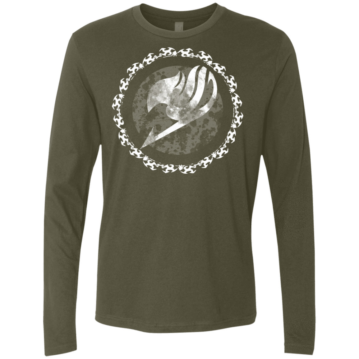 T-Shirts Military Green / S Fairytail Men's Premium Long Sleeve