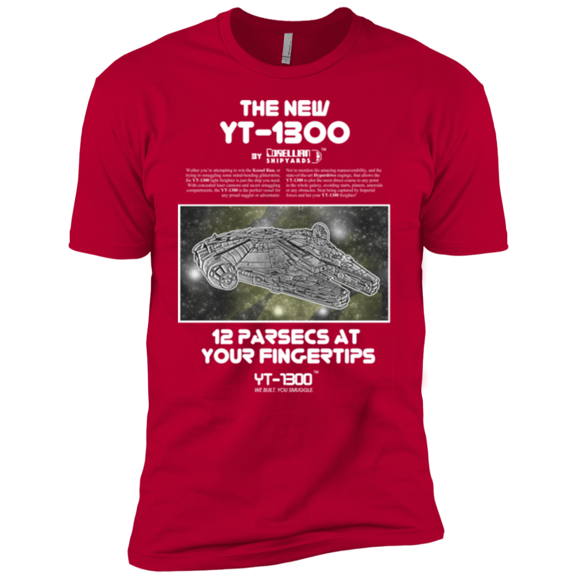 T-Shirts Red / YXS Falcon YT-3000 Boys Premium T-Shirt