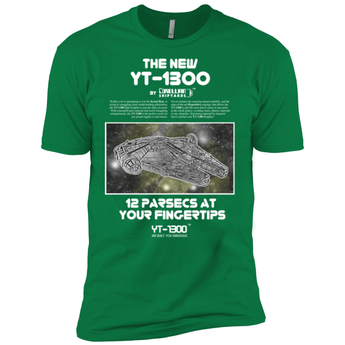 T-Shirts Kelly Green / X-Small Falcon YT-3000 Men's Premium T-Shirt