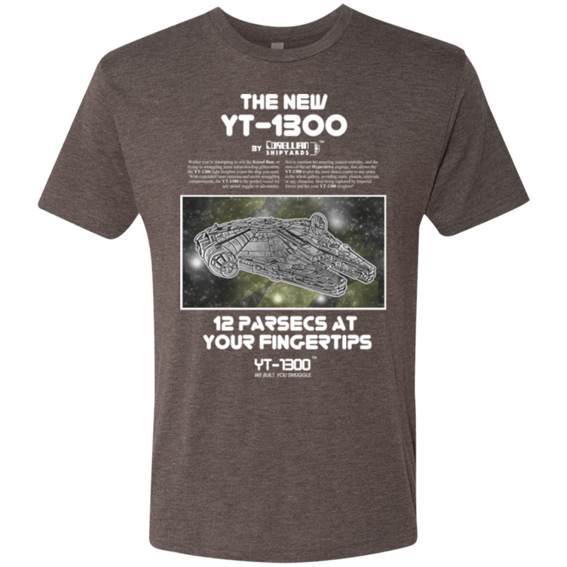 T-Shirts Macchiato / Small Falcon YT-3000 Men's Triblend T-Shirt