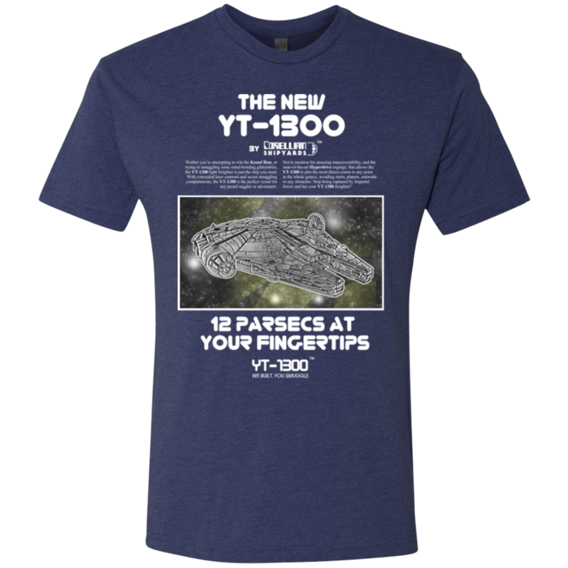 T-Shirts Vintage Navy / Small Falcon YT-3000 Men's Triblend T-Shirt