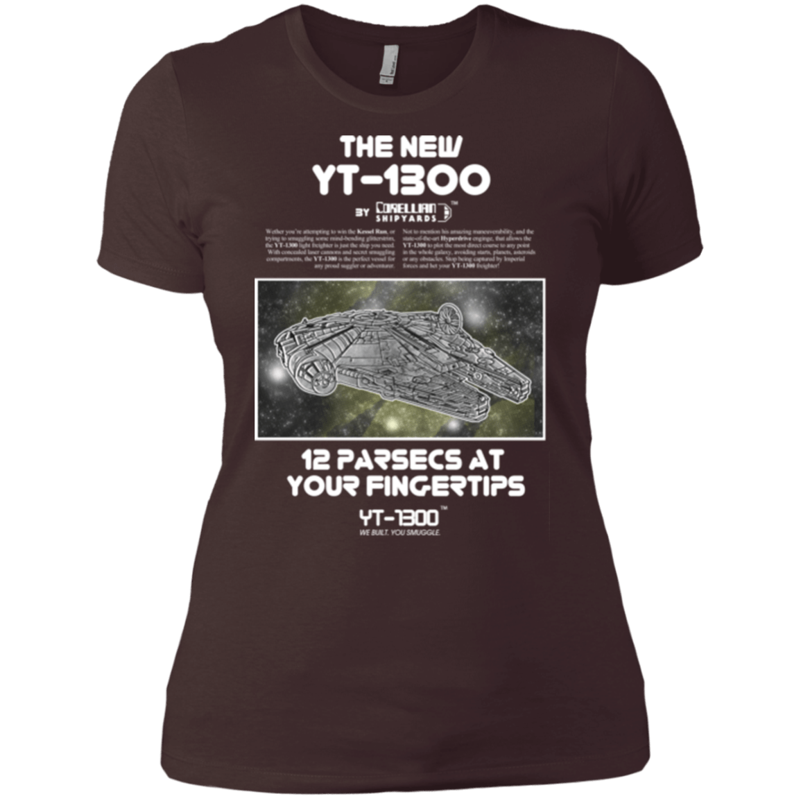T-Shirts Dark Chocolate / X-Small Falcon YT-3000 Women's Premium T-Shirt