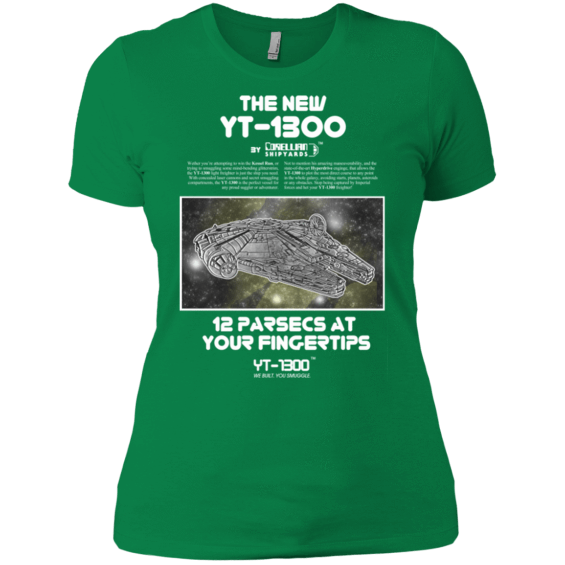 T-Shirts Kelly Green / X-Small Falcon YT-3000 Women's Premium T-Shirt