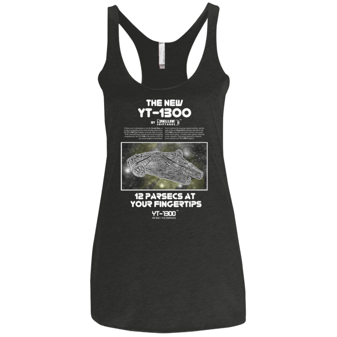 T-Shirts Vintage Black / X-Small Falcon YT-3000 Women's Triblend Racerback Tank