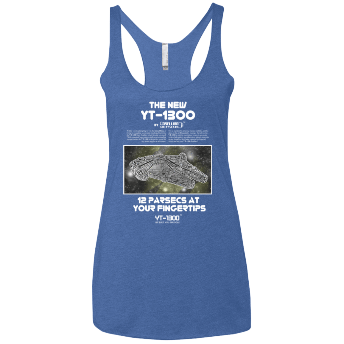 T-Shirts Vintage Royal / X-Small Falcon YT-3000 Women's Triblend Racerback Tank