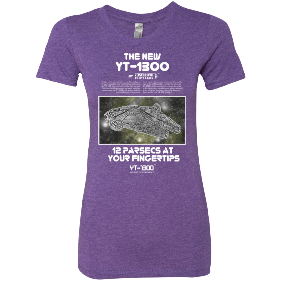 T-Shirts Purple Rush / Small Falcon YT-3000 Women's Triblend T-Shirt