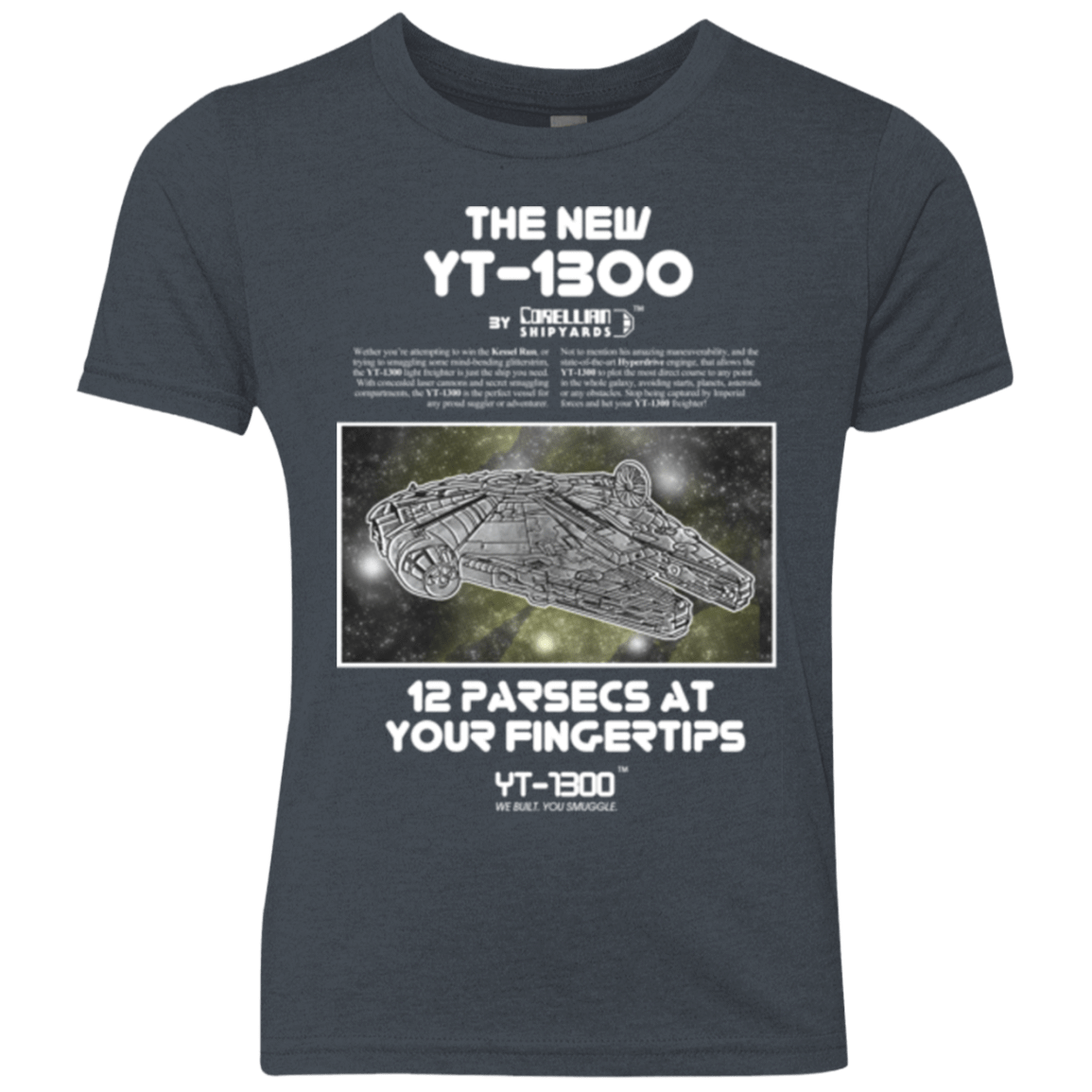 T-Shirts Vintage Navy / YXS Falcon YT-3000 Youth Triblend T-Shirt