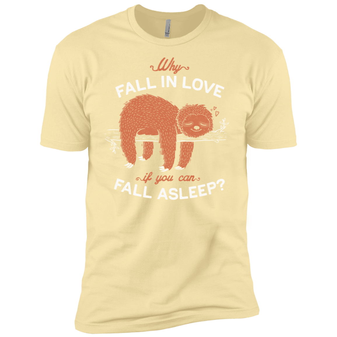 T-Shirts Banana Cream / X-Small Fall Asleep Men's Premium T-Shirt