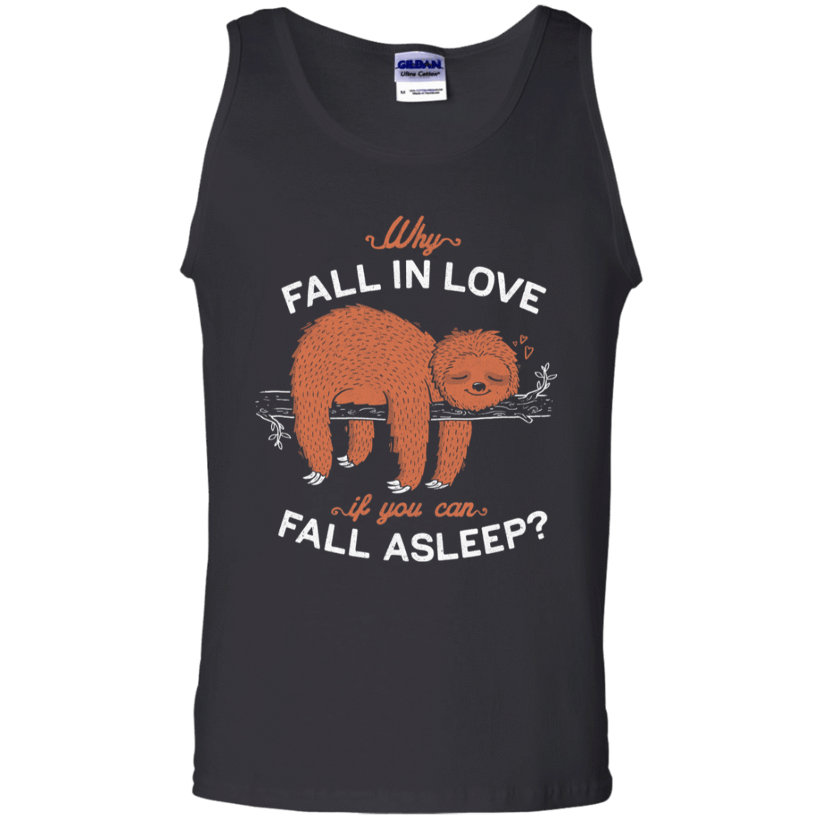 T-Shirts Black / S Fall Asleep Men's Tank Top