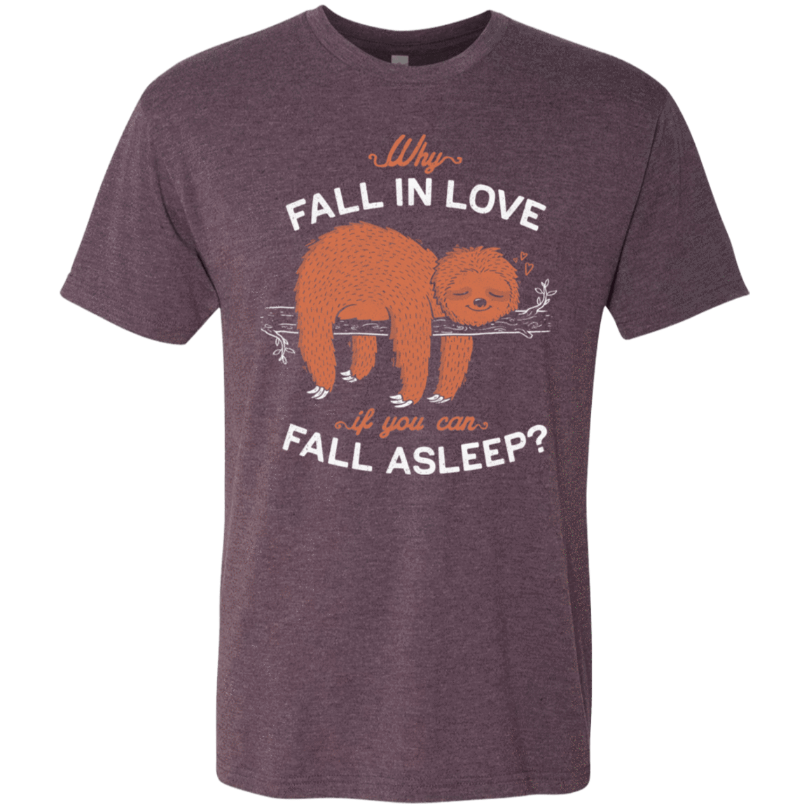 T-Shirts Vintage Purple / S Fall Asleep Men's Triblend T-Shirt