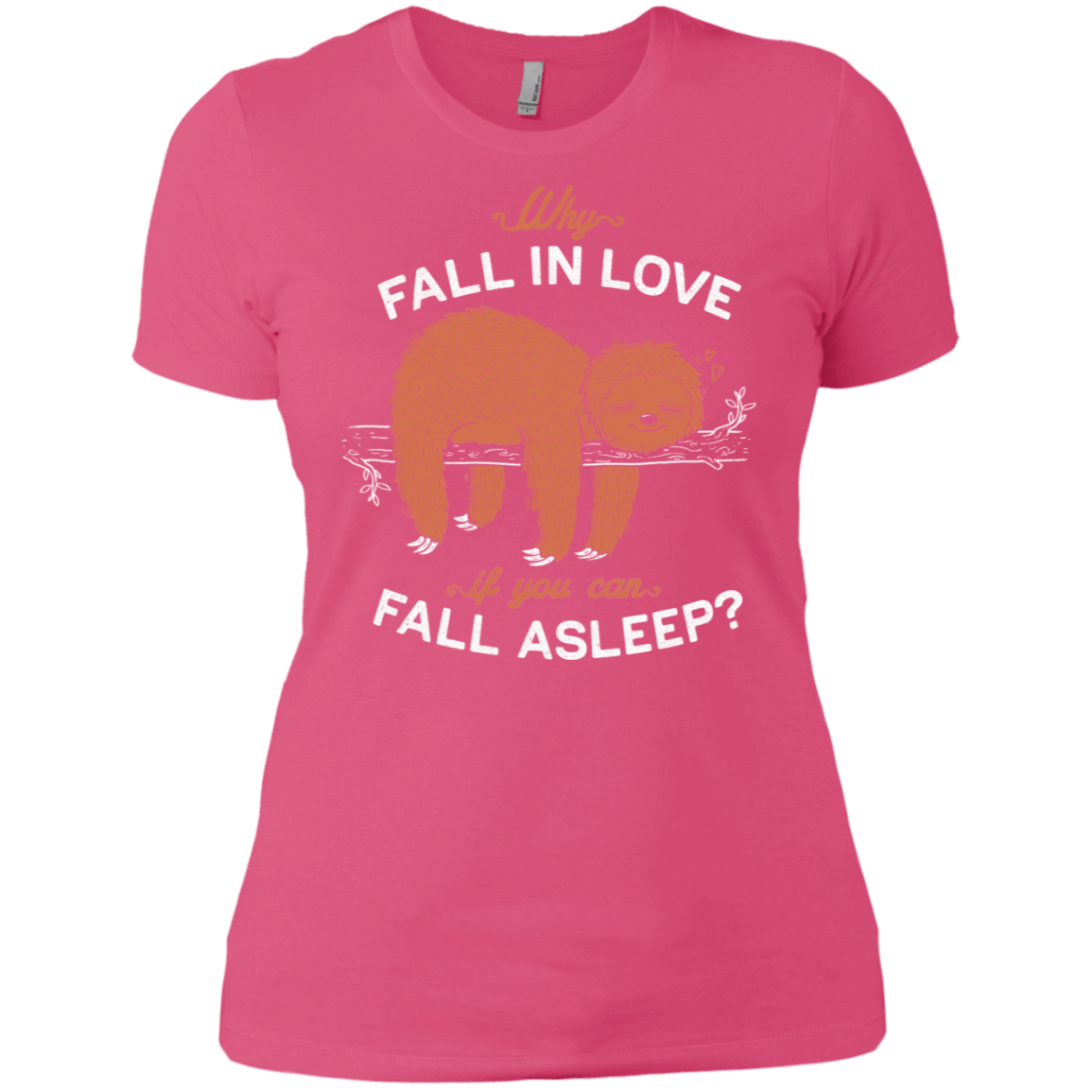 T-Shirts Hot Pink / X-Small Fall Asleep Women's Premium T-Shirt
