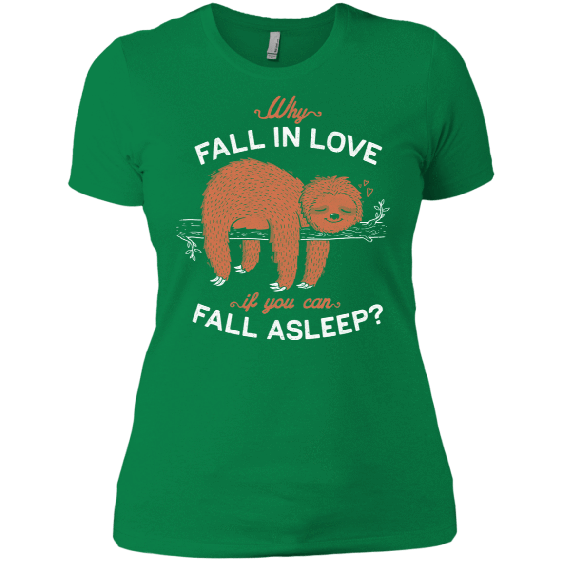 T-Shirts Kelly Green / X-Small Fall Asleep Women's Premium T-Shirt