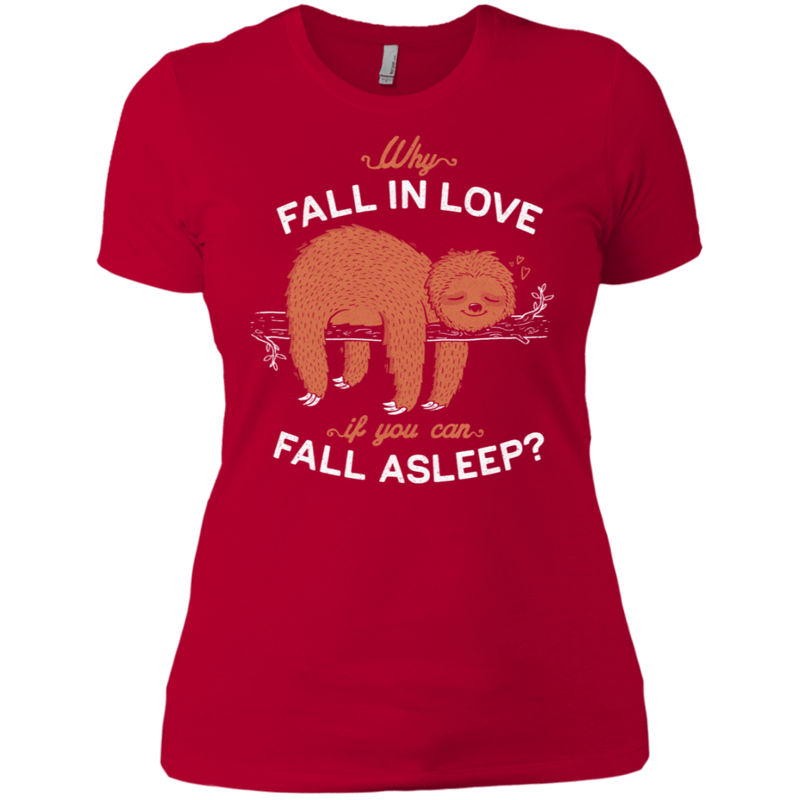 T-Shirts Red / X-Small Fall Asleep Women's Premium T-Shirt