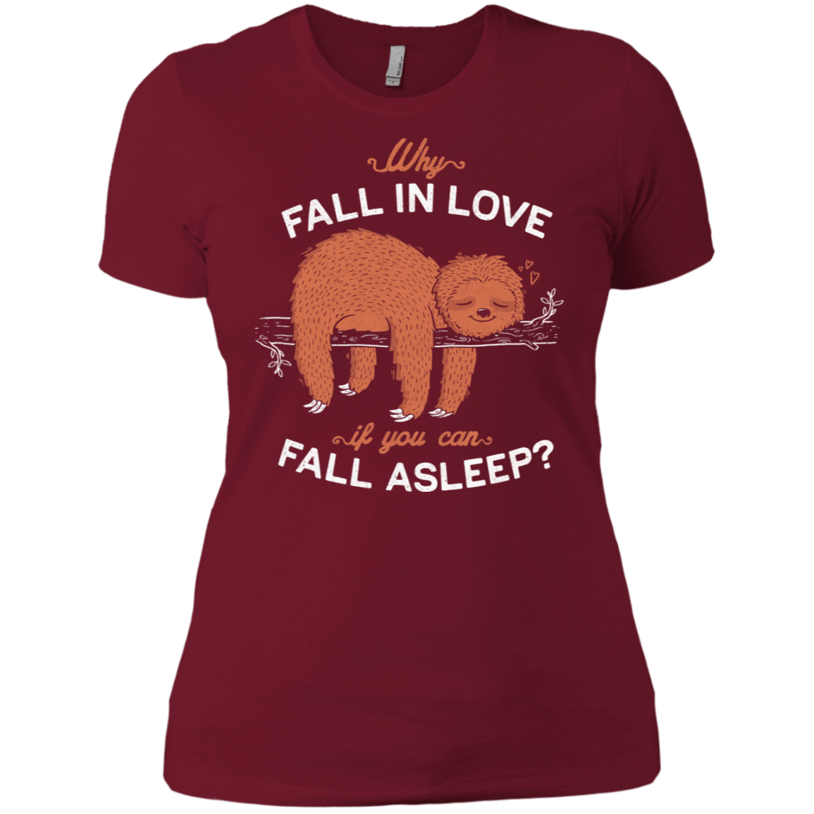 T-Shirts Scarlet / S Fall Asleep Women's Premium T-Shirt