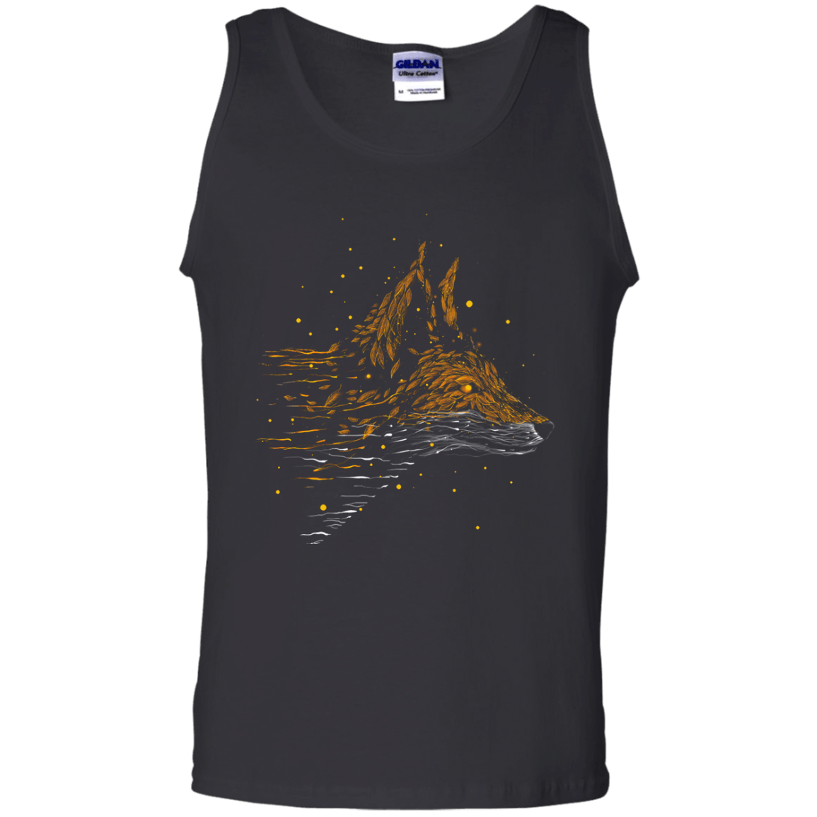 T-Shirts Black / S Falling in Leaves Men's Tank Top