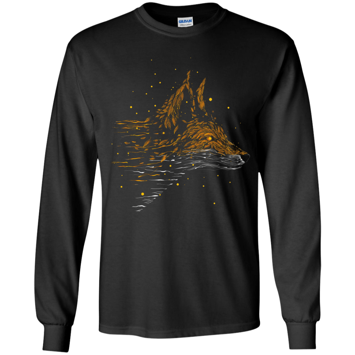 T-Shirts Black / YS Falling in Leaves Youth Long Sleeve T-Shirt