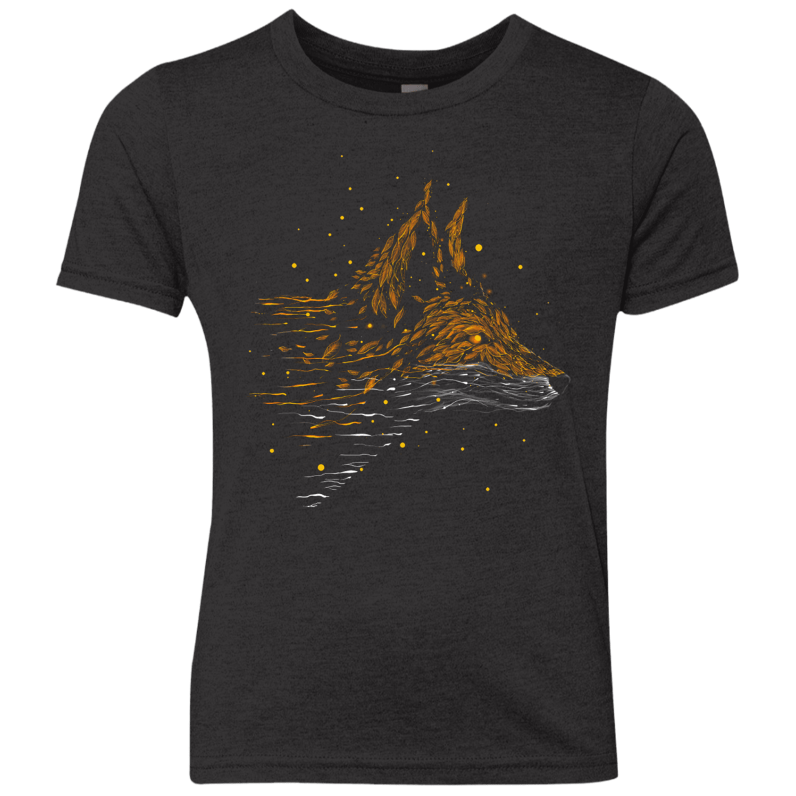 T-Shirts Vintage Black / YXS Falling in Leaves Youth Triblend T-Shirt