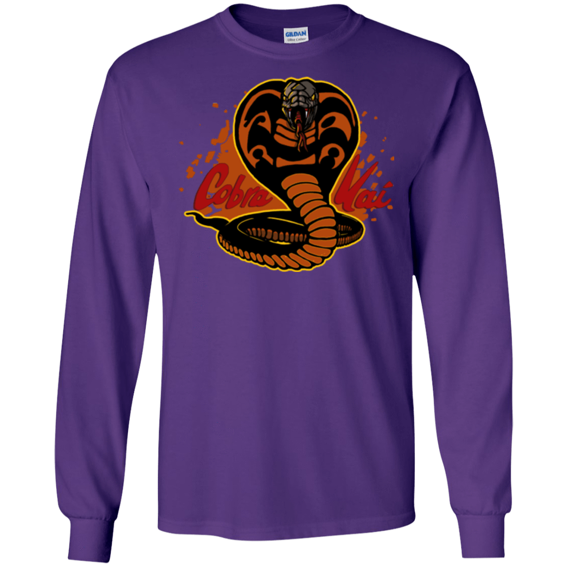T-Shirts Purple / S Familiar Reptile Men's Long Sleeve T-Shirt