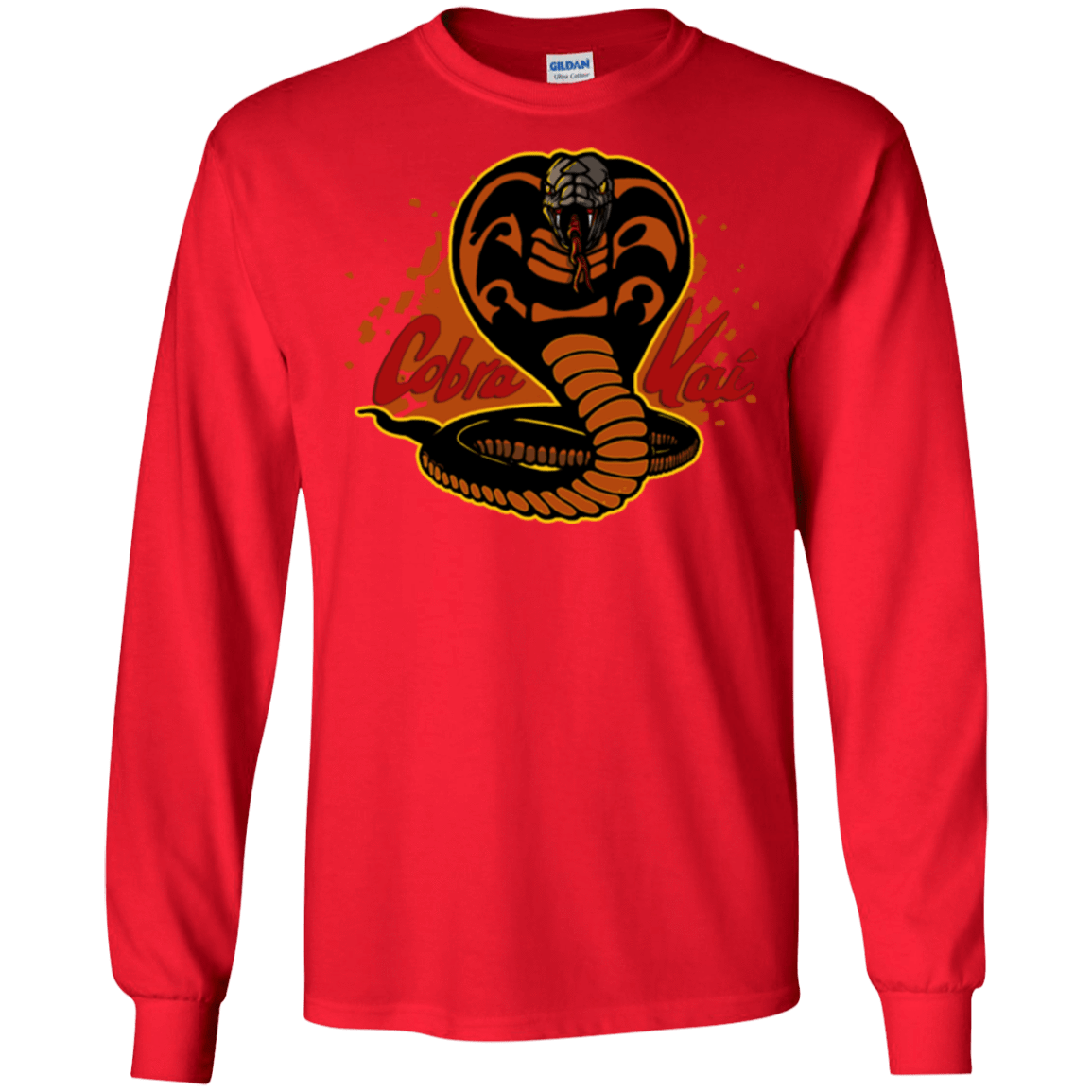 T-Shirts Red / S Familiar Reptile Men's Long Sleeve T-Shirt