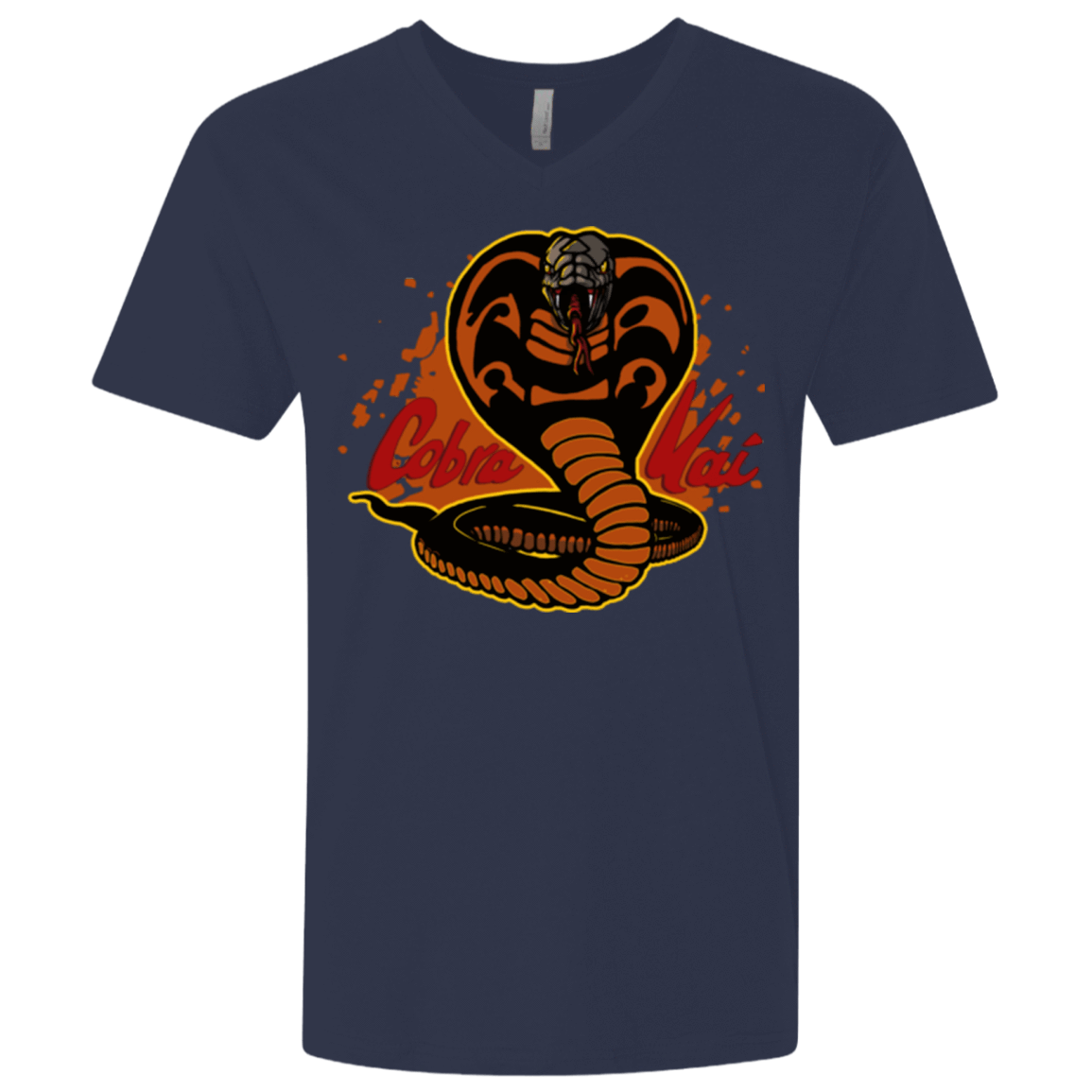 T-Shirts Midnight Navy / X-Small Familiar Reptile Men's Premium V-Neck