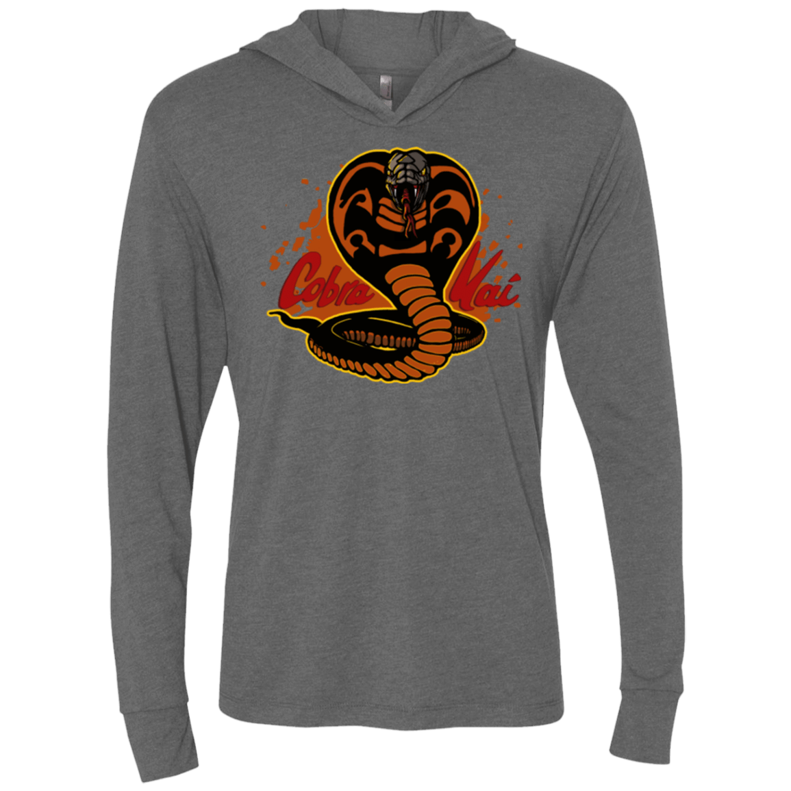 T-Shirts Premium Heather / X-Small Familiar Reptile Triblend Long Sleeve Hoodie Tee