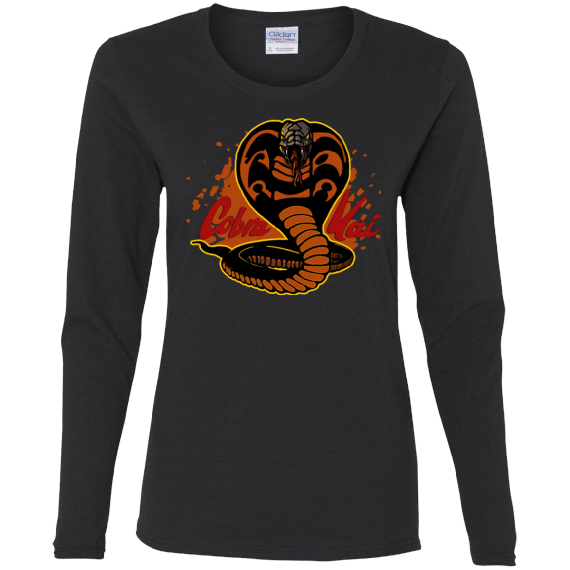 T-Shirts Black / S Familiar Reptile Women's Long Sleeve T-Shirt